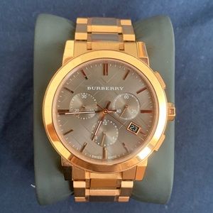Burberry The City Rose Gold-Tone Unisex Watch